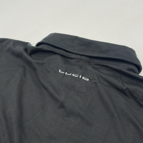 LUCID Motors POLO SHIRT Black Electric Car Luxury EUC Large & X Large - Picture 8 of 13